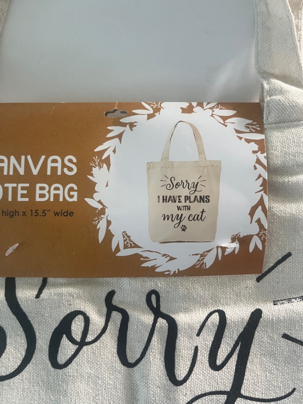 Cat Stainless Steel Hooks & Tote Bag - Picture 5 of 5